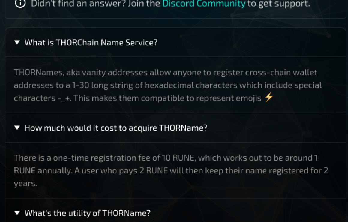 THORChain (RUNE) email
Dear Th