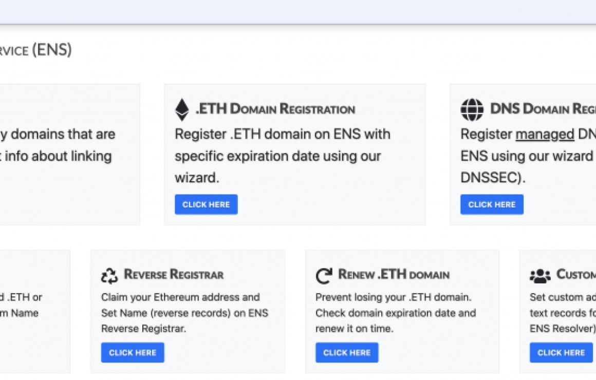 Ethereum Name Service (ENS) cu