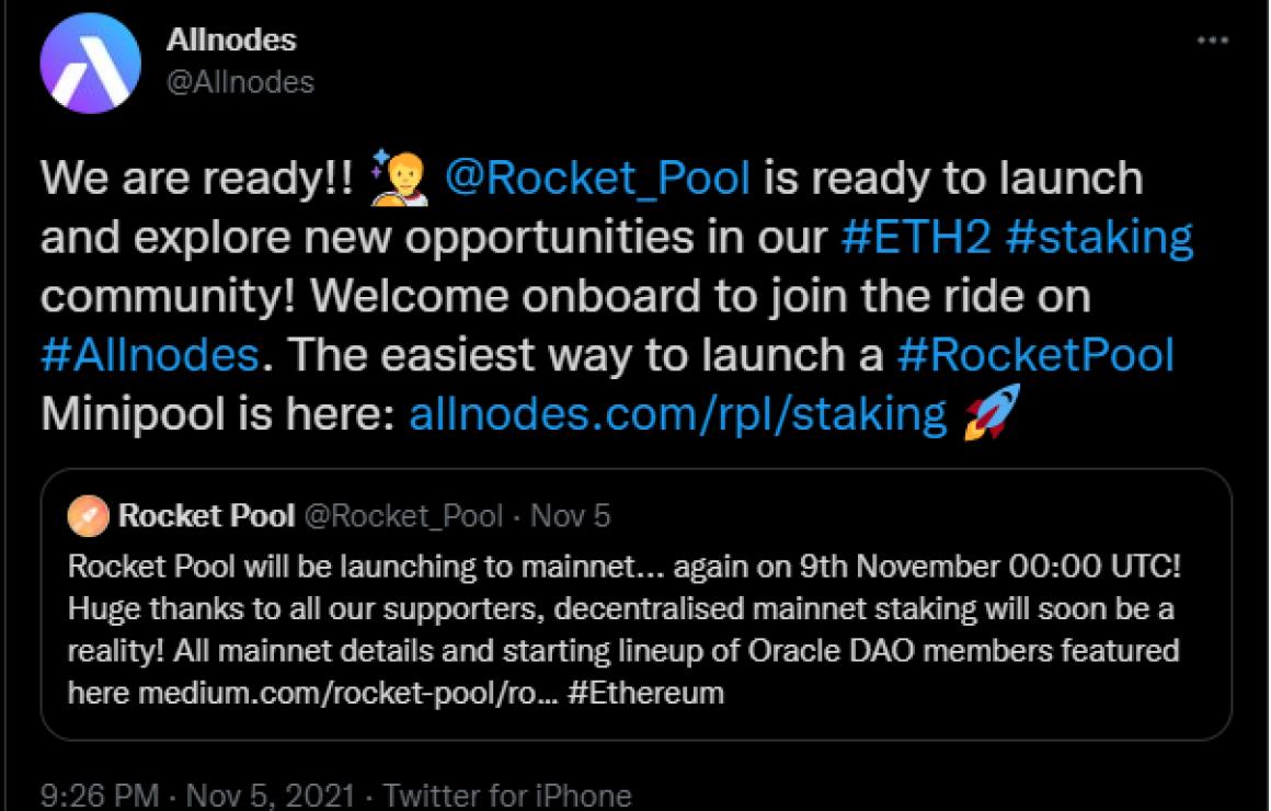 Rocket Pool (RPL) headquarters