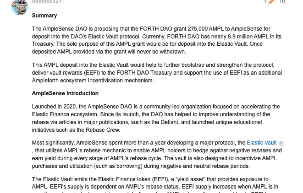 Ampleforth Governance Token (F
