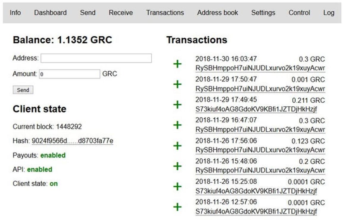 Gridcoin (GRC) customer care.