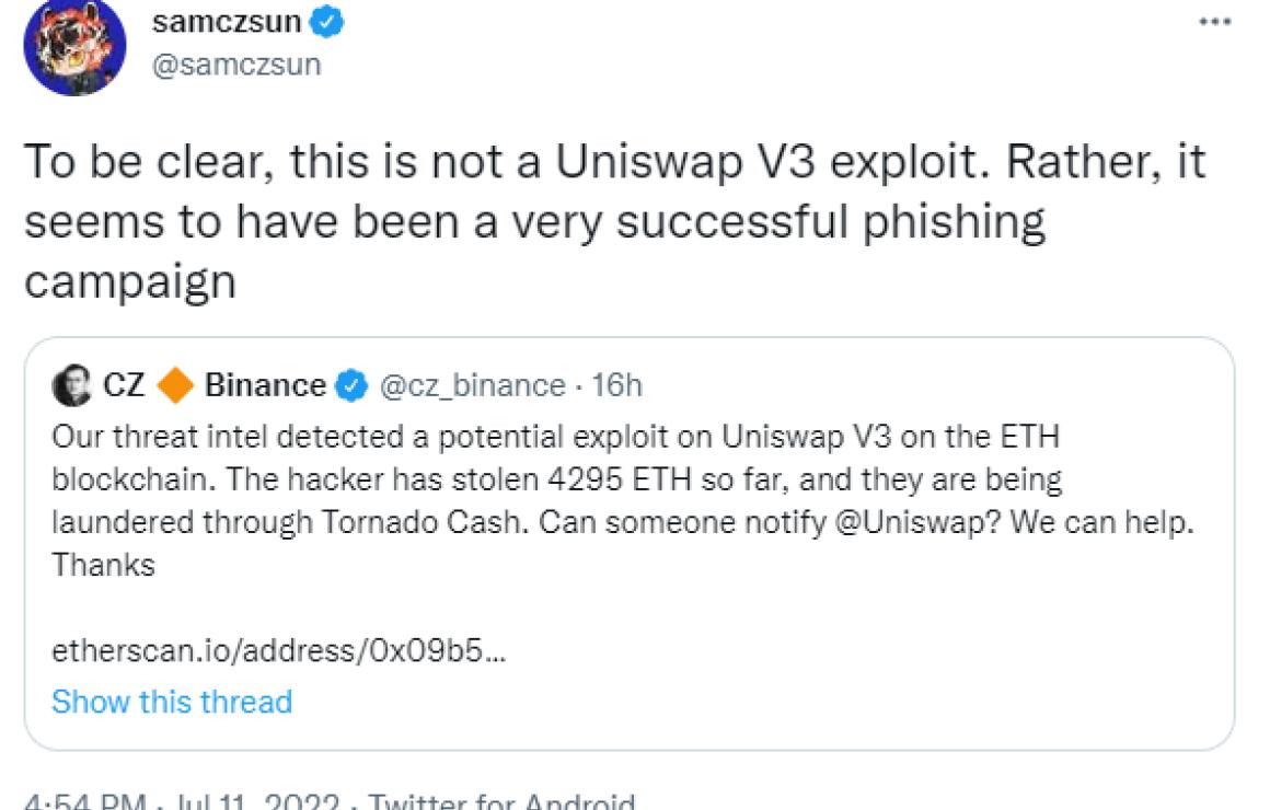 Uniswap (V customer care.
We a