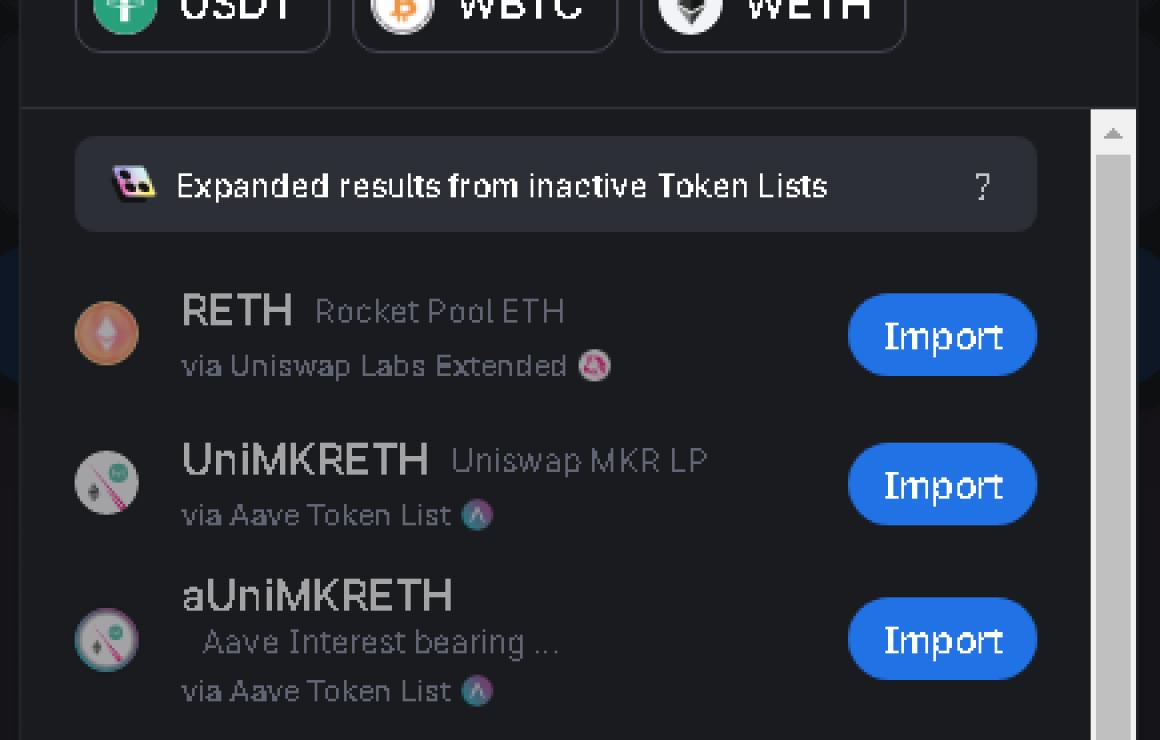 Rocket Pool ETH (RETH) custome
